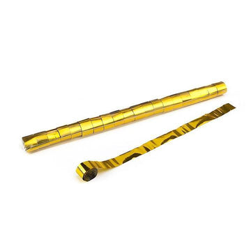 Metallic Streamers 10m x 2.5cm - Gold